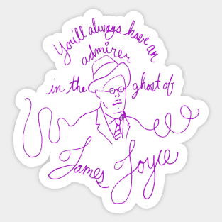 James Joyce Loves You Sticker